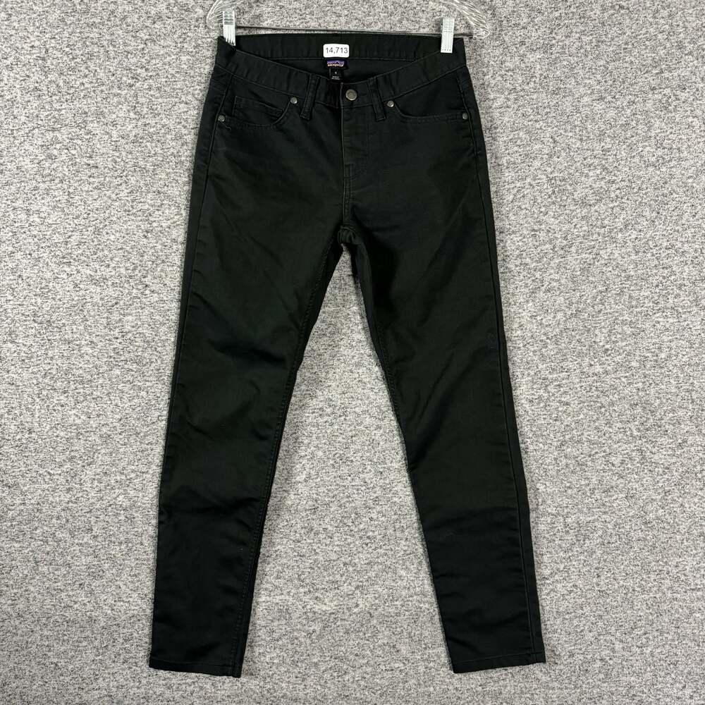 Patagonia Women's Size 4 Black Organic Cotton Blend Skinny Leg Pants